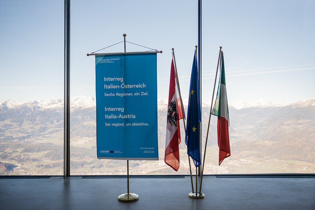 Auftaktveranstaltung des neuen INTERREG-Programms Italien-Österreich 2021 bis 2027 am Kronplatz im Südtiroler Pustertal.