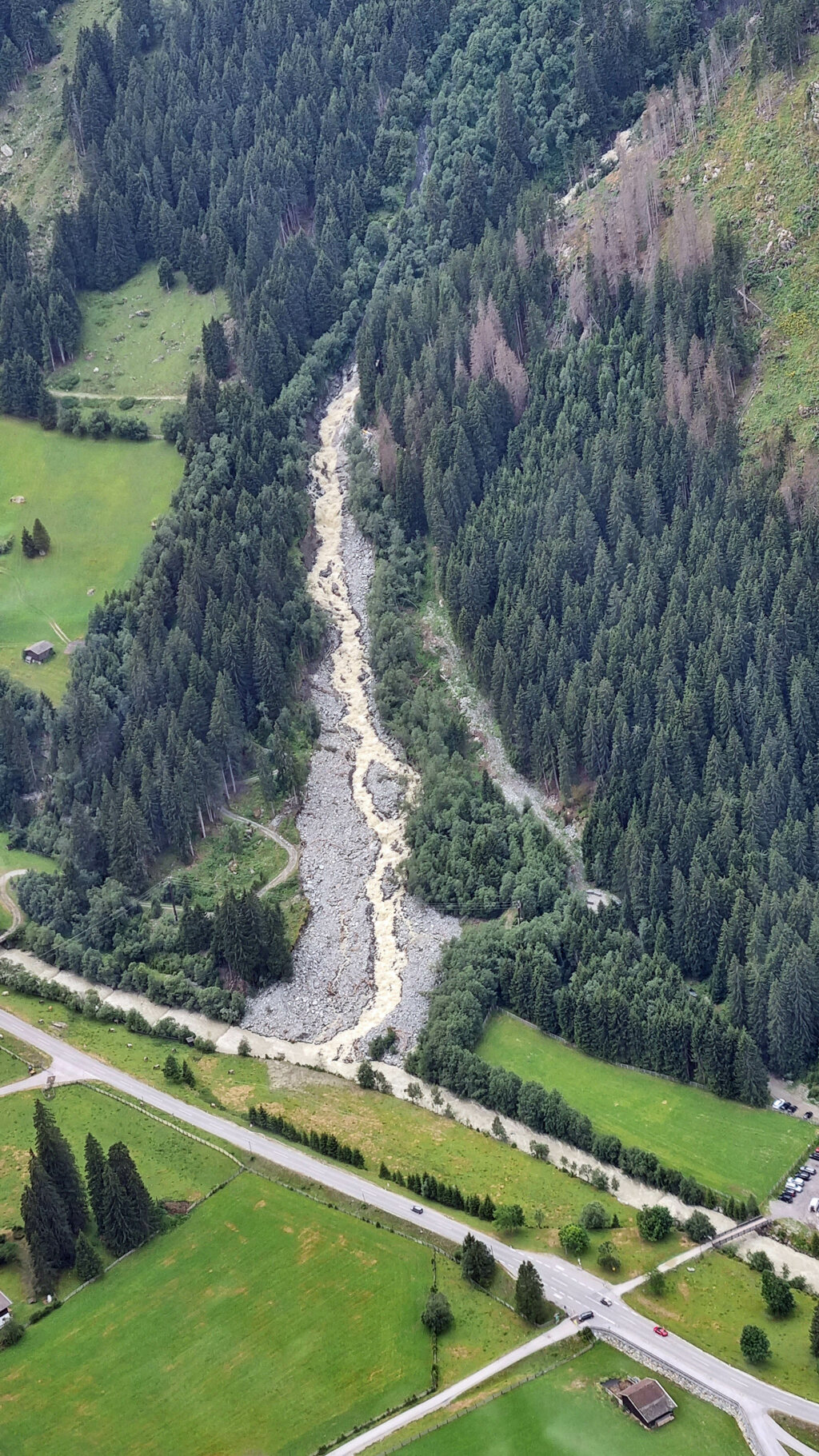 © Land Tirol - 2022: Geschiebeeinstoß Falbeson im Gemeindegebiet von Neustift.