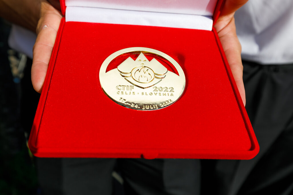 Die Landesregierung gratuliert der Ortsfeuerwehr Röns herzlich zur Goldmedaille