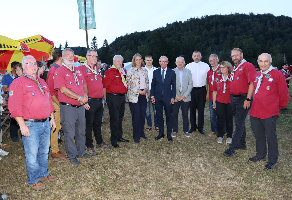 Eröffnung Pfadfinderlager in Ebenau bei Salzburg 