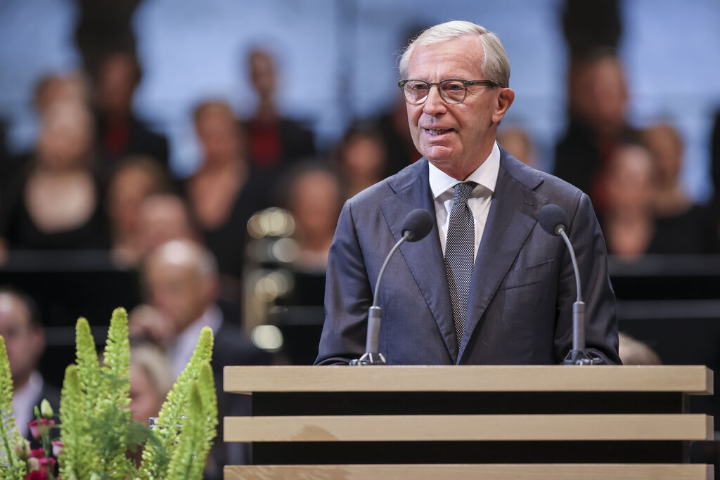 Offizielle Eröffnung der Salzburger Festspiele 2022 in der Felsenreitschule in Salzburg im Bild: Landeshauptmann Wilfried Haslauer