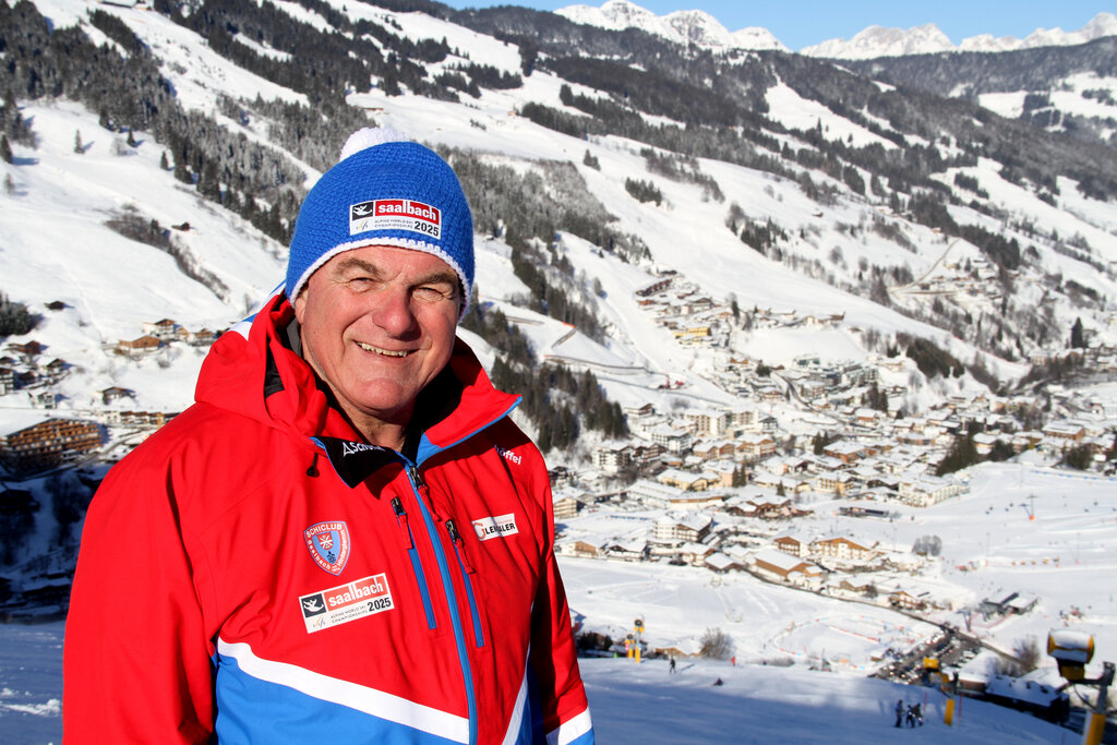 Alpine Skiweltmeisterschaft 2025 in Saalbach-Hinterglemm am Zwölferkogel, im Bild Präsident Bartl Gensbichler (Salzburger Landesskiverband) 