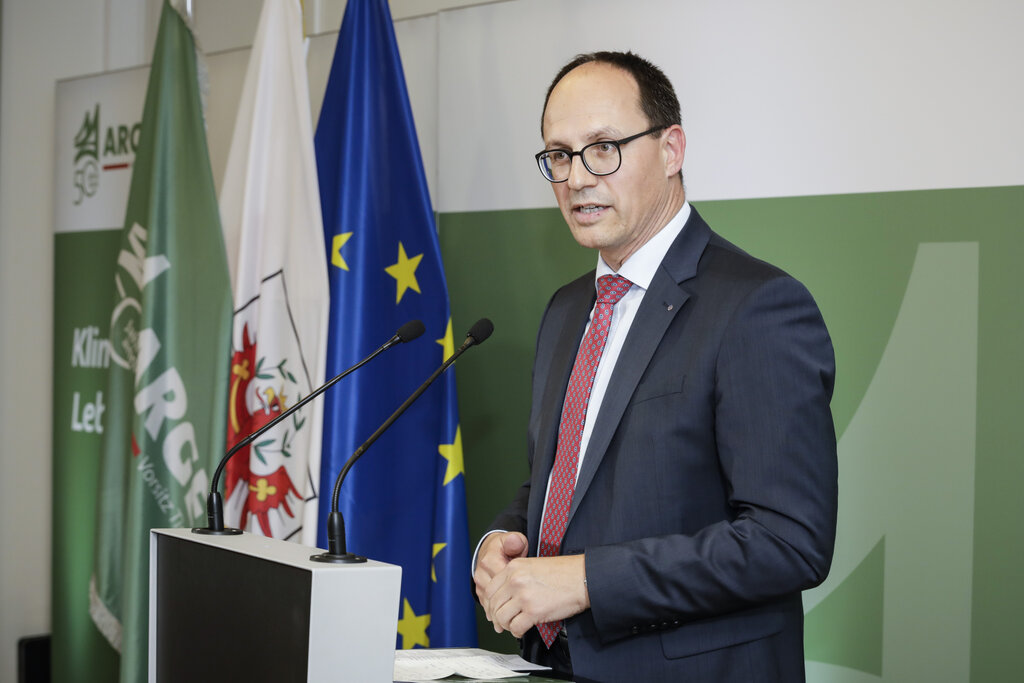 Marc Mächler, Regierungspräsident St. Gallen, unterstrich die Wichtigkeit der Zusammenarbeit unter den Alpenländern.