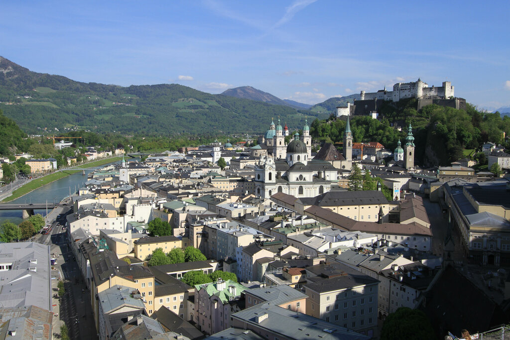 Stadt Salzburg, Tourismus, Sehenswürdigkeit, Altstadt, Festung Hohensalzburg, Sommer, Frühling, Freizeit, Ausflugsziel
