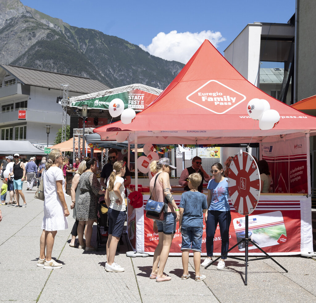 Auch die Europaregion Tirol-Südtirol-Trentino wurde im Zuge des Euregio-Mobilitätstags in Landeck gefeiert.